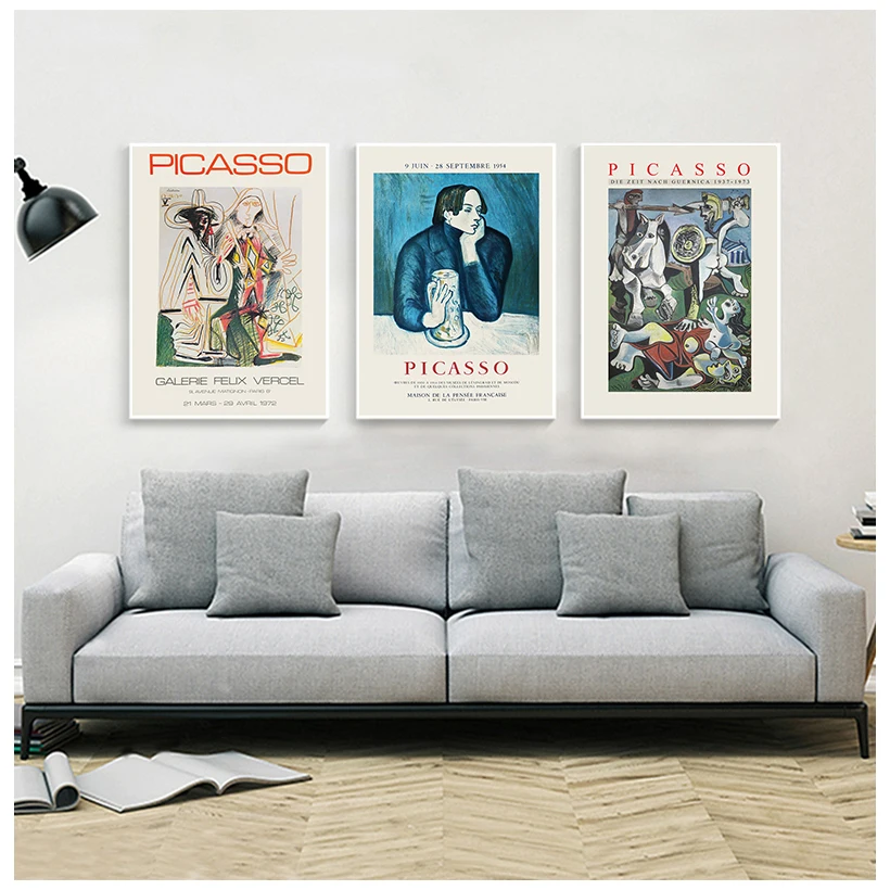 Abstrakti Derliaus Pablo Picasso Tapybos Paroda Drobės Plakatų ir grafikos Muziejus, Galerija, Wall Paveikslų Namų Dekoro