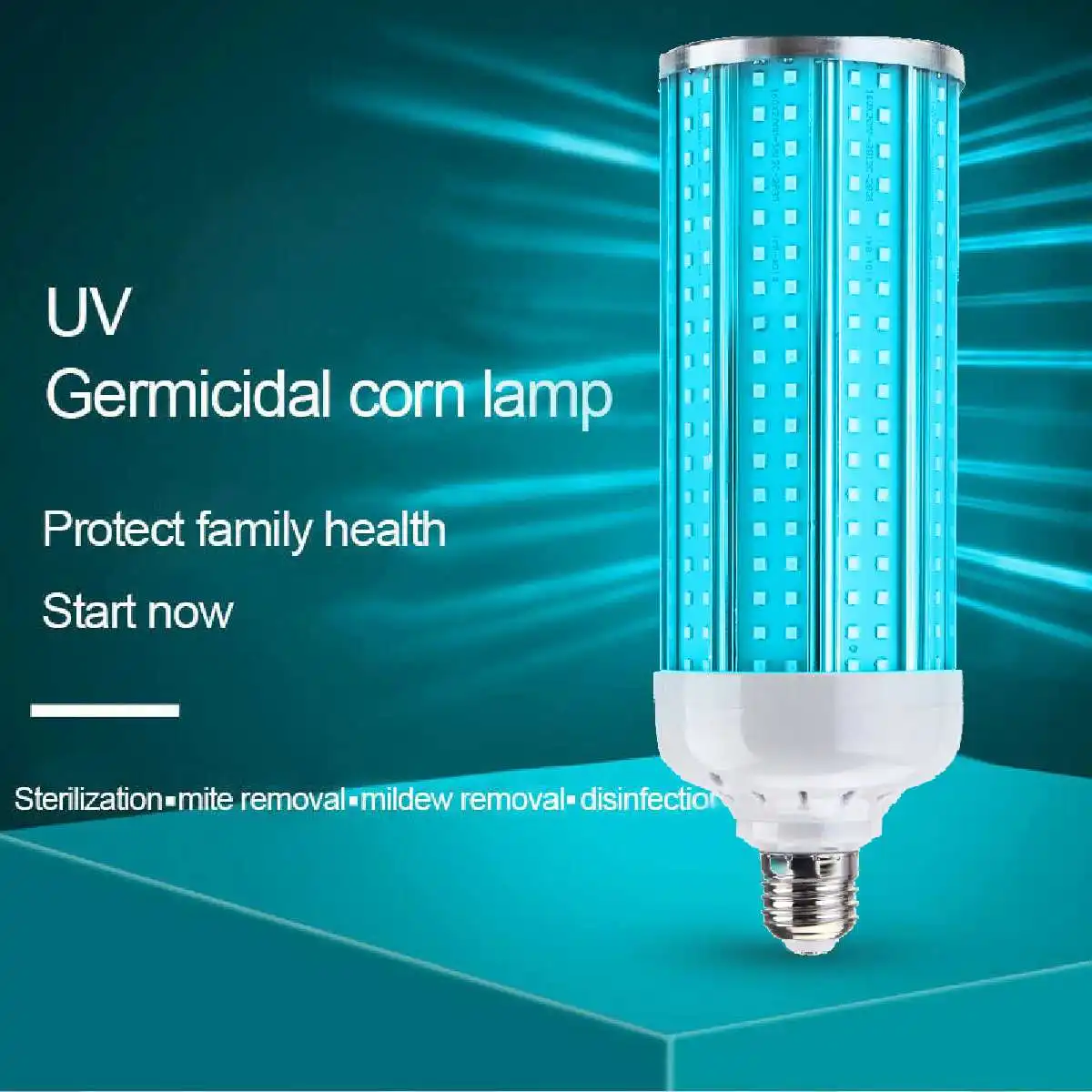 E27 uv-C Baktericidinė Lempa 100W Baktericidiniu Šviesos UV Dezinfekavimo Lempa Ultravioletinė lempa Sterilizuoti šviesa ir Laikmačio Funkcija