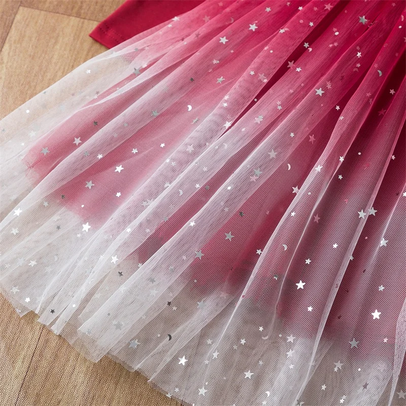 Humoro Lokys NAUJŲ Mergaičių Princesė Dress Kostiumai Vaikams Žiemos Long Sleeve Lace Naujųjų Metų Vaikų Gimtadienio Elegantiškus Drabužius