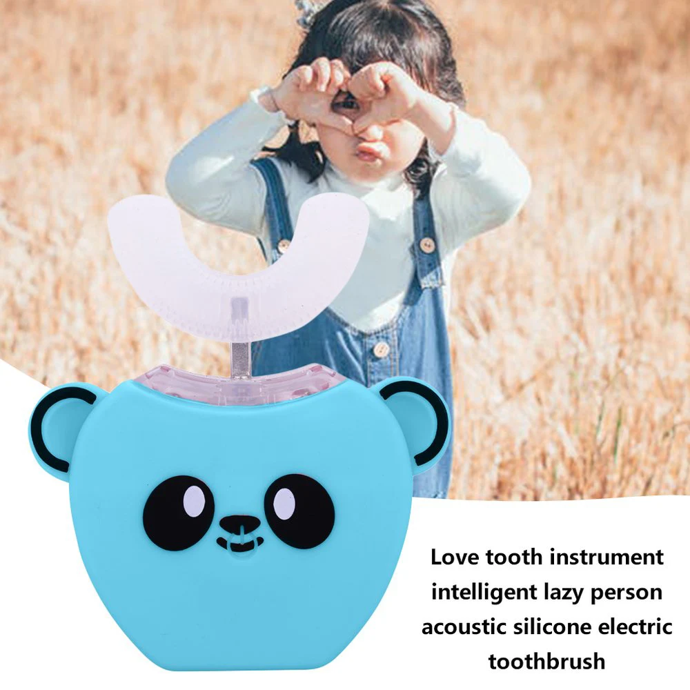 Smart 360 Laipsnių Automatinė Sonic Elektriniai dantų Šepetėlis Vaikams U Formos Galva su Muzika Vaikams Ultragarso Kandiklį Teptuku Naujas