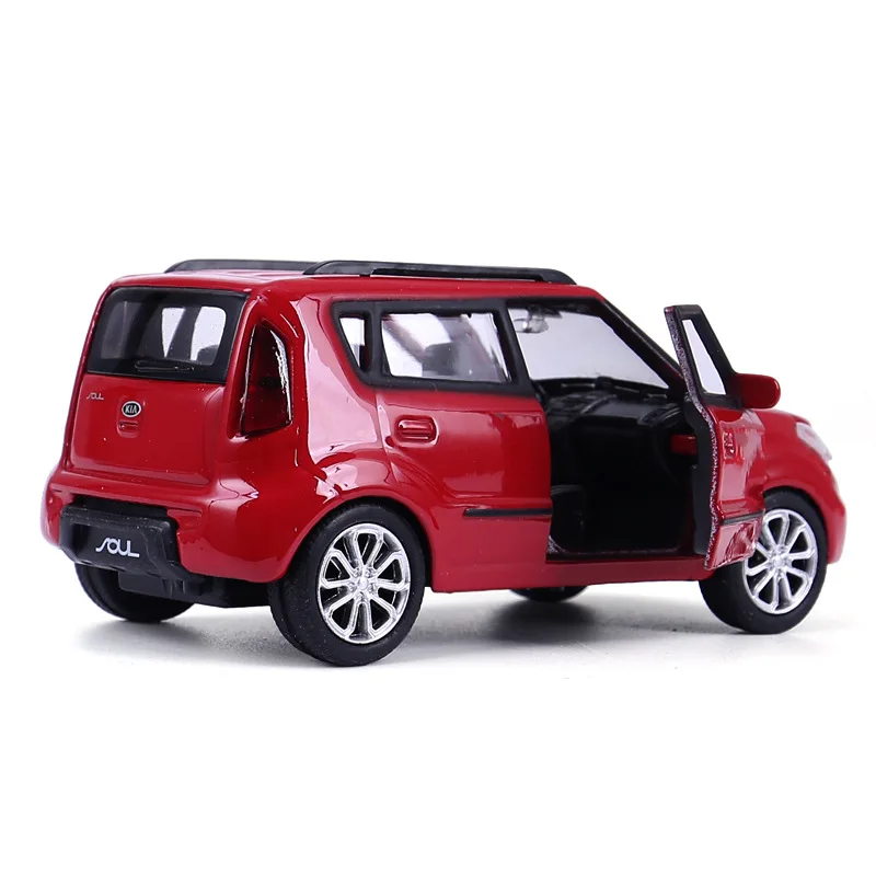 Išlietas 1:36 Automobilių Modelių Lydinio Transporto priemonių Traukti Atgal Žaislai Vaikams gld52 KIA Soul Kišenėje Automobilio langą