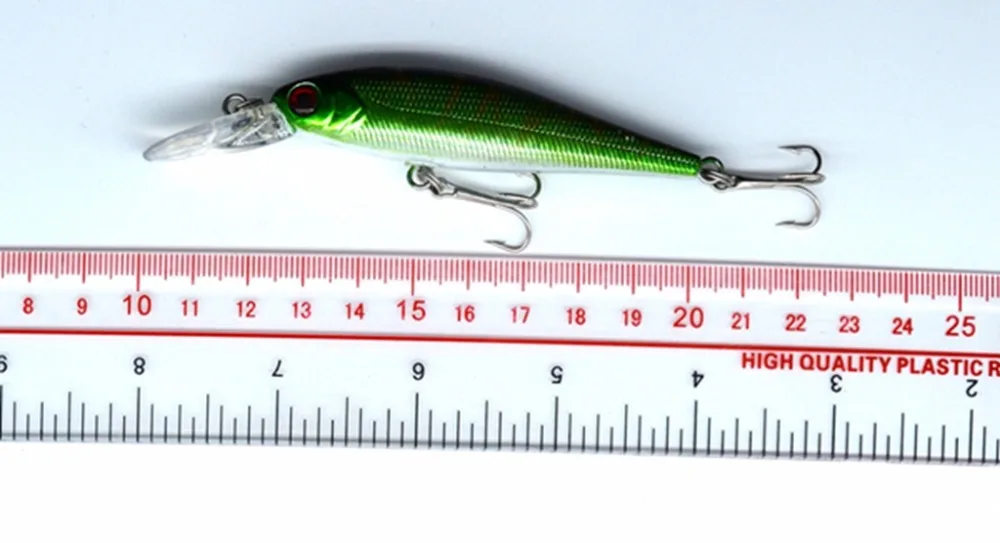 8pcs/daug 10cm/3.94 į 9.6 g/0.34 oz Žvejybos Masalas Minnow Sunku Masalas, su 2 Žvejybos Kabliukai, Žvejybos Reikmenys Suvilioti 3D Akys