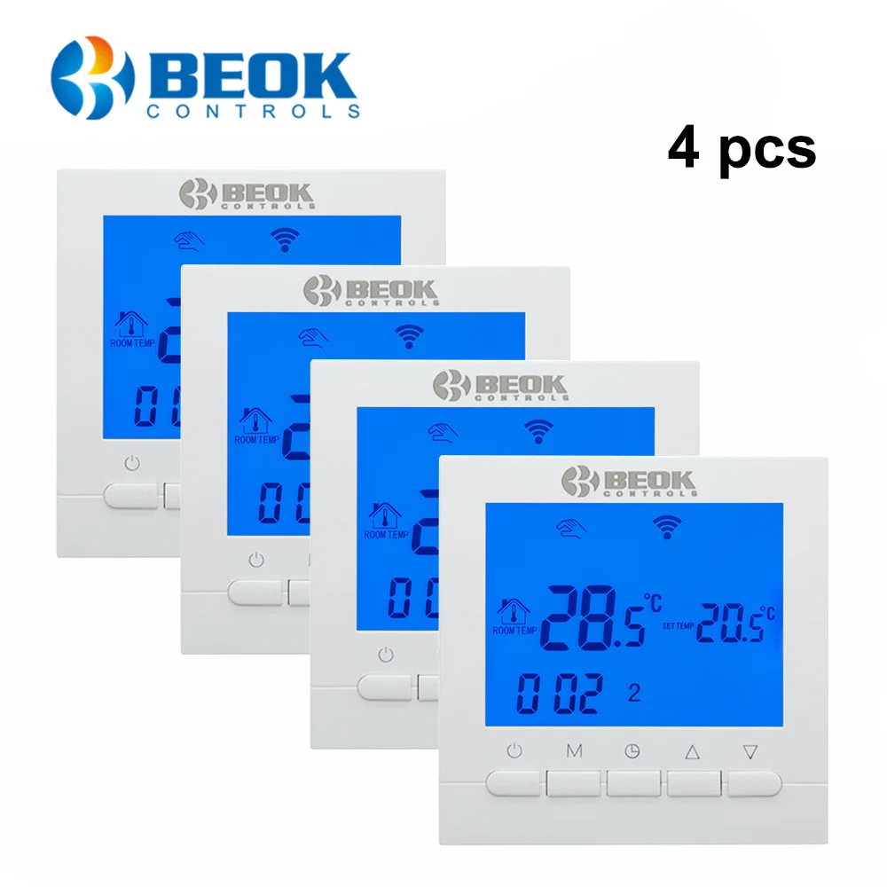 Beok 4 Gabalus, Wifi, Termostatas, Dujų Katilas Smart Remote APP Kontroliuoti Temperatūros Reguliatorius Patalpos Šildymo Thermostato