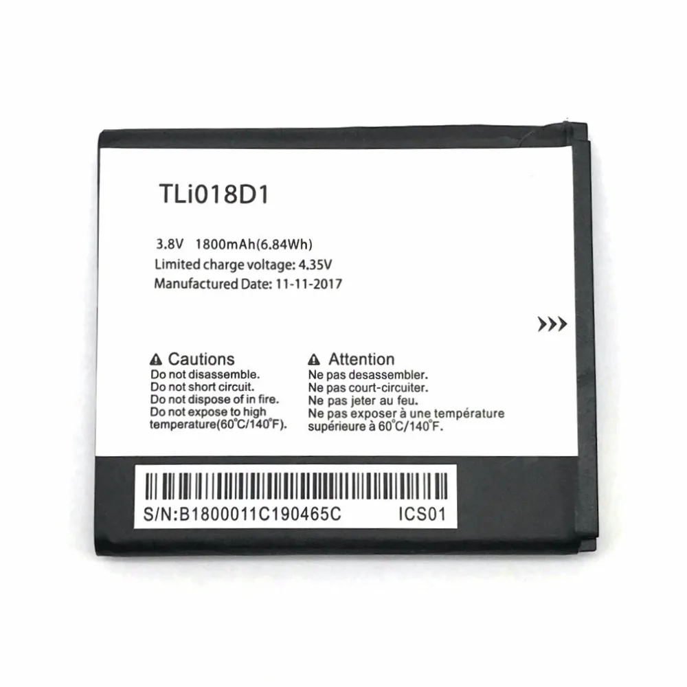 1800mAh TLi018D1 Baterija Alcatel OneTouch Pop 3 (5) 3G 5015A 5015D 5015E OT 5016 5016A 5016J