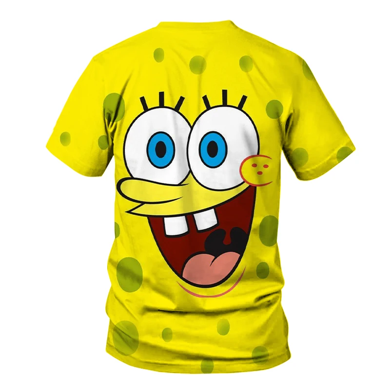 Juokingi Geltona bob t-shirt vyrai moterys sponge kūdikių Spausdinami 3d t shirts vyrų cool atsitiktinis viršūnes tees Naujų anime Marškinėlius negabaritinių marškinėliai