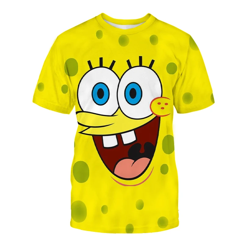 Juokingi Geltona bob t-shirt vyrai moterys sponge kūdikių Spausdinami 3d t shirts vyrų cool atsitiktinis viršūnes tees Naujų anime Marškinėlius negabaritinių marškinėliai