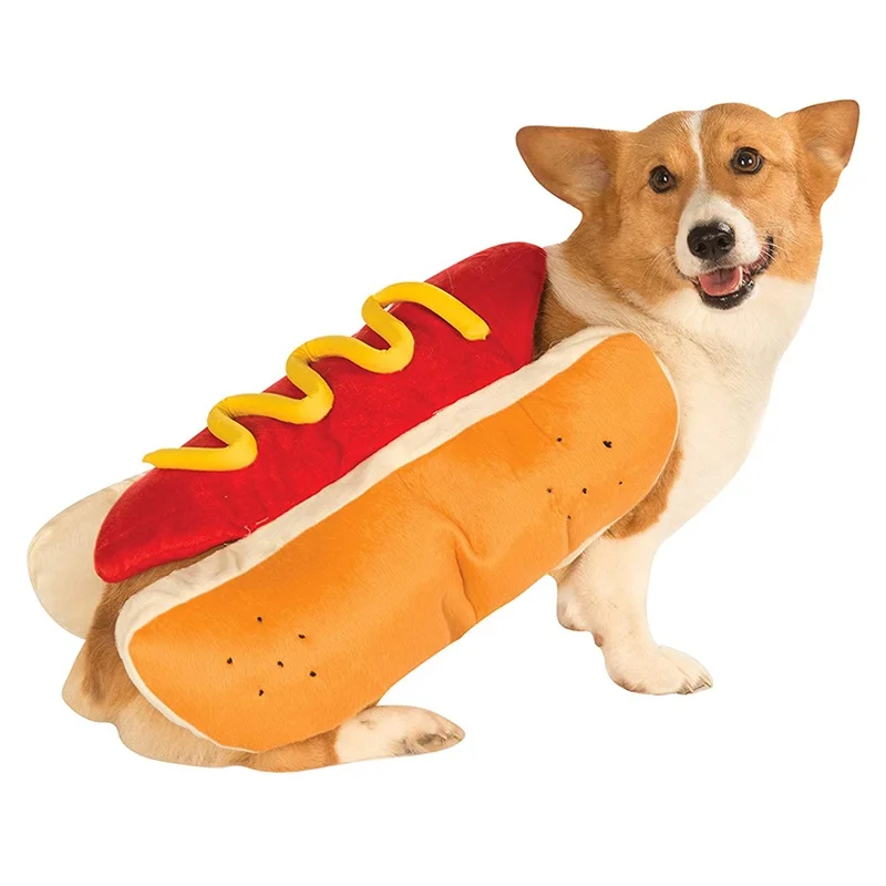 Hot Dog Šunelis Kostiumas Drabužius Mielas Katės Mažylių Apranga, Garstyčių Dėl Smulkaus Ir Vidutinio Šuo, Pritaikytas Drabužiai