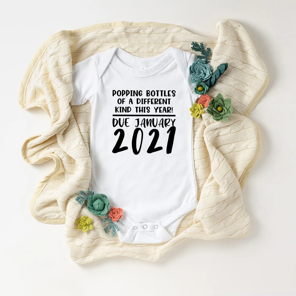 Kūdikis Netrukus 2021 Onesie Paprasta Spausdinti Nėštumo Skelbimas Kūdikių Bodysuit Nėštumo Atskleisti Bodysuits Bamblys Vaikiški Drabužiai