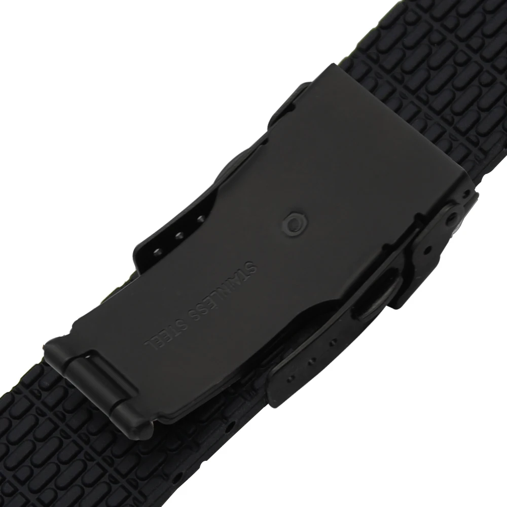 Greitas Spaudai Silikono Watchband 20mm 22mm Samsung Galaxy Žiūrėti 42mm 46mm / Active 2 40mm 44mm Plieno Sagtimi Band Gumos Dirželis