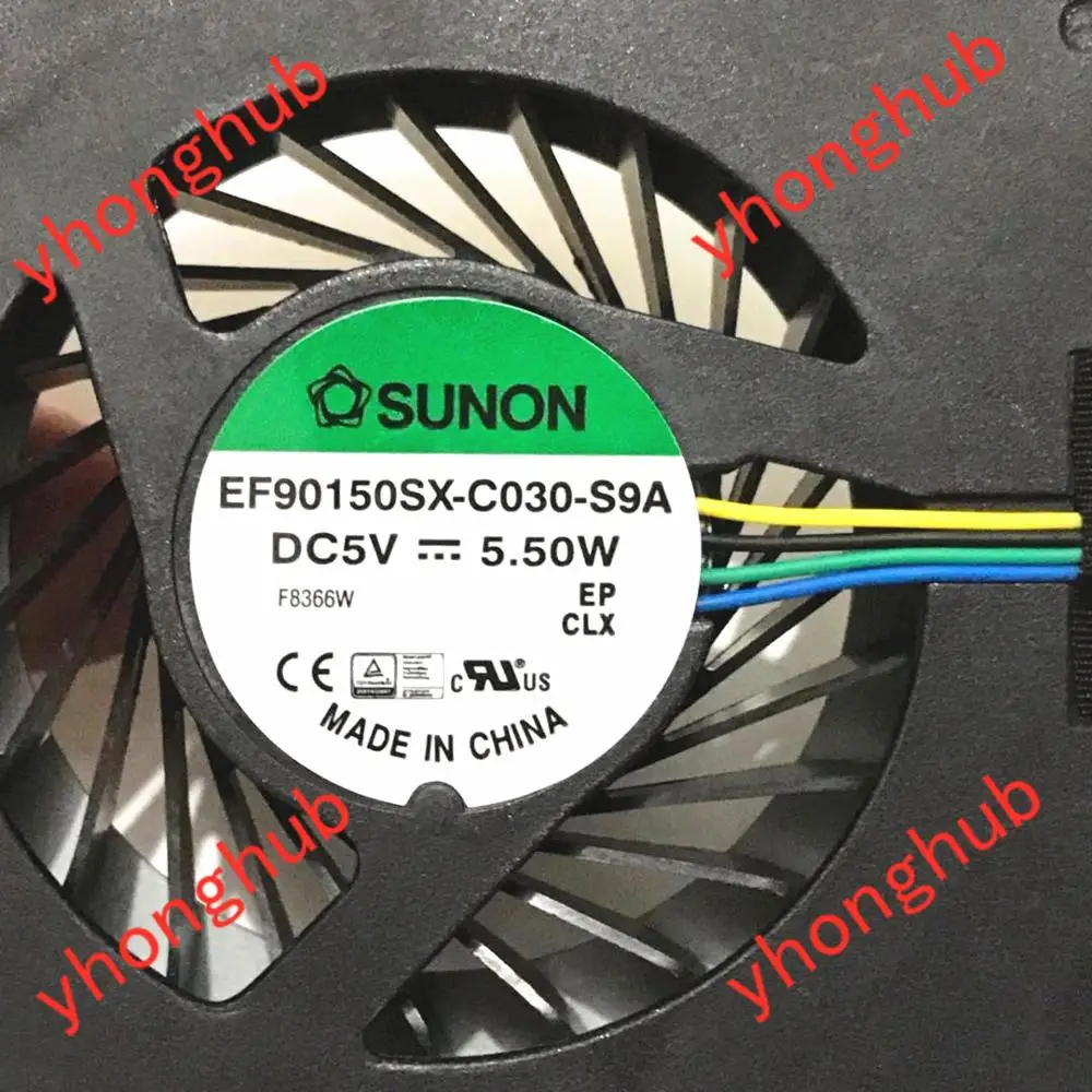 SUNON EF90150SX-C030-S9A DC 5V 5.50W00XD821 023.10045.0001 4-Wire Serverio Aušinimo Ventiliatorius