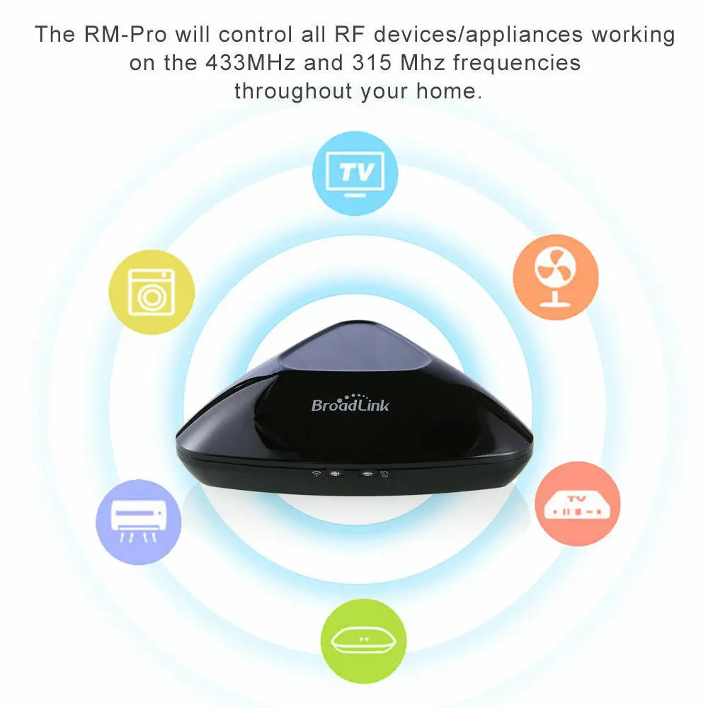 2018 Redakcija Broadlink RM Pro + Protingo Namo Automatizavimo Smart Universal WIFI + IR + RF Wireless Remote Skirta Alexa 
