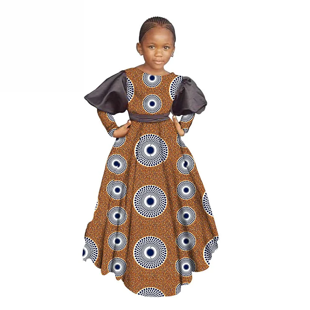 Afrikos Ankara Spausdinti Suknelės Mergaitėms Afrikos Stiliaus Drabužiai Vaikas Vaikų Šalis Drabužius Ilgai Tutu Sukneles S204021