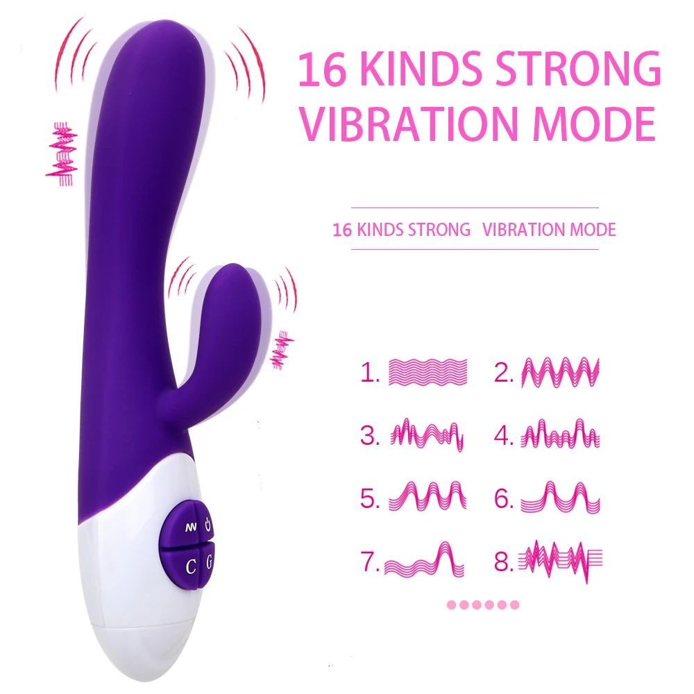 IKOKY G-taško Vibratorius Dviguba Vibracija AV Stick Klitorį Stimuliuoja 16 Greičio Sekso Žaislai Moteris Silikono Moterų Masturbacija