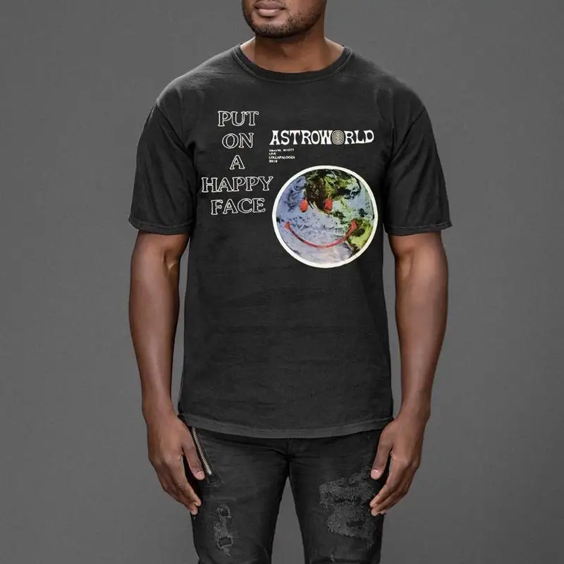 19ssTravis Scott Astroworld marškinėliai vyrams, moterims, aukštos kokybės 1:1 Astrworld T-shirt Vyrai Moterys Streetwear Hip-Hop ASTROWORLD Marškinėlius