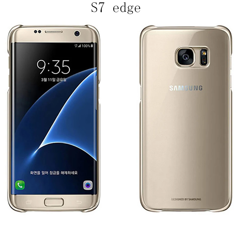 Samsung Galaxy S7 S7 krašto Atveju Aišku, galinis Dangtelis Sunkiai PC atsparus smūgiams 360 Mielas Prabanga pilnos Apsaugos Atveju Juodojo Aukso Mėlyna