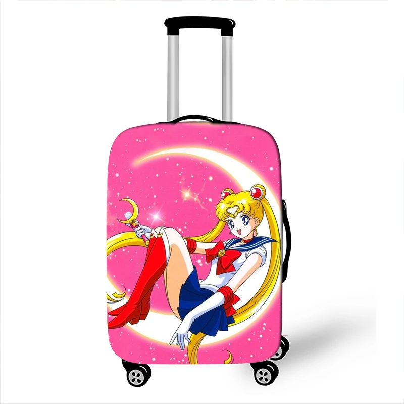 18-32 Colių Anime Sailor Moon Luna Animacinių Filmų Elastinga Bagažo Apsaugine Danga Transportavimo Lagaminas Apsaugoti Nuo Dulkių Atveju, Kelionės Reikmenys