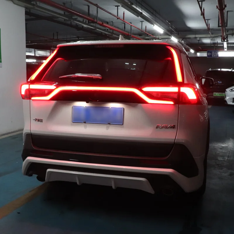 Automobilio LED galiniai Žibintai Toyota RAV4 2019 2020 Atsarginės lempos, Stabdžių Žibintas Galinio Buferio Apdailos Atšvaitas Auto Lempos