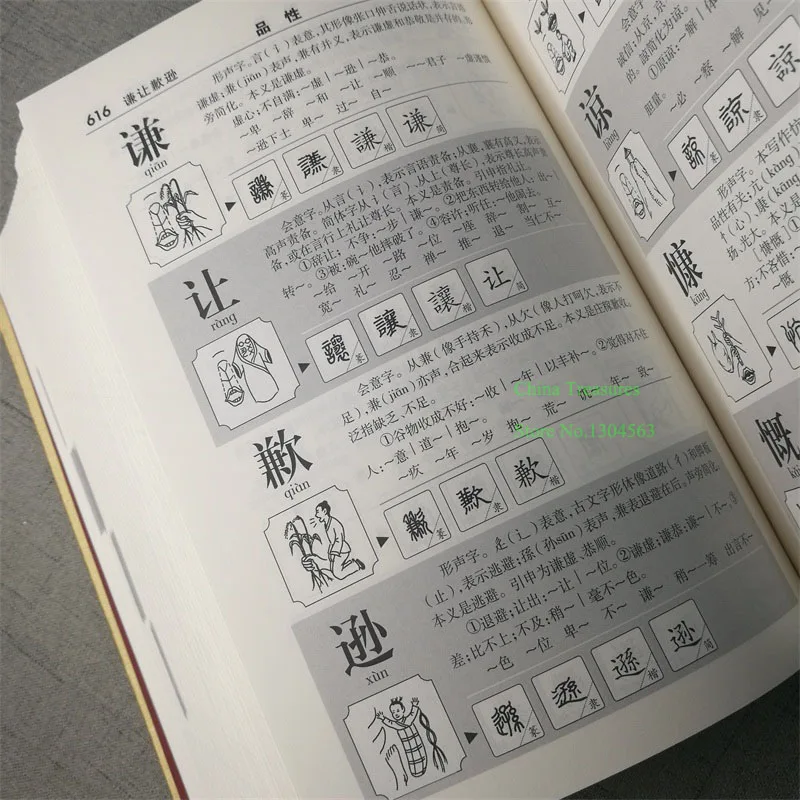 Grafinis Konspektas, Kinų Simbolių Kinų Žodynas 1284pages 21.8 cm*16,5 cm*6,9 cm