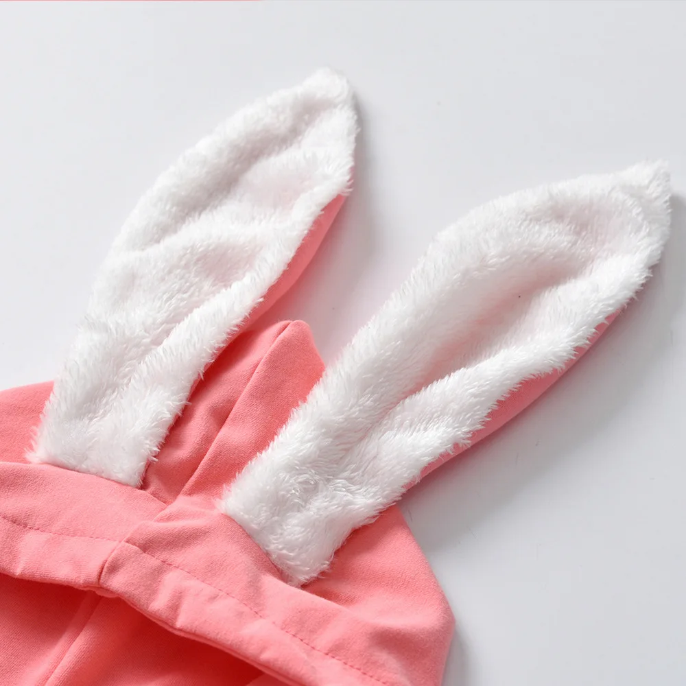 Triušis Gobtuvu Baby Pink Rudenį, Žiemą, darbo drabužiai Kūdikių Mergaičių Kostiumai 2020 Naujagimių Drabužiai Rompers Berniukų Jumpsuit Kūdikių Drabužiai