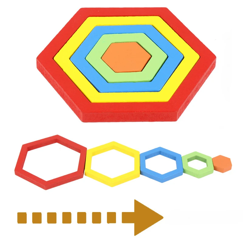 Dėlionės Vaikams, Mediniai Geometrinės Formos Montessori Žaislai Švietimo Pažinimo Vaikų Dėlionės Mokymosi Jutimo Žaislas stalo Žaidimas