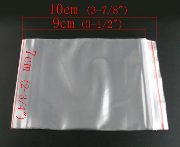 Doreen Lauke karšta - 500 Savarankiškai Sandarinimo Zip-Lock Plastikinių Maišelių, 7x10cm (B03103)