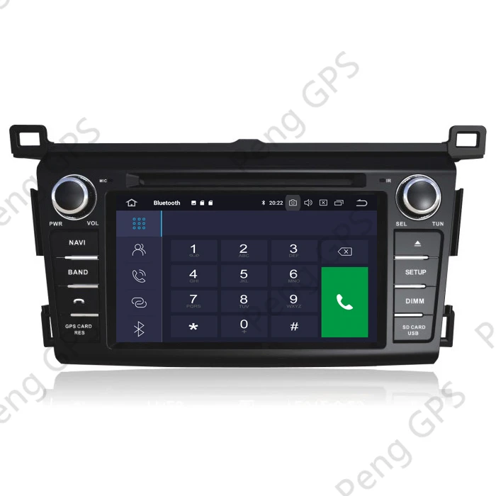 Android 10.0 GPS Navigacija Toyota RAV4 2013-2016 m. Multimedijos Headunit CD DVD Grotuvas Touchscreen Su Carplay 4+DSP 64G