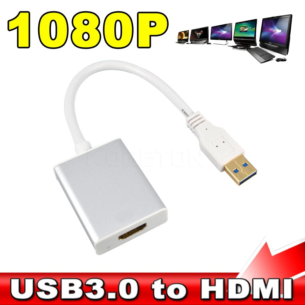 1080P USB 3.0 HDMI suderinamus Konverteris Adapterio Kabelį Vyrų ir Moterų Multi Ekranas Grafinis Adapteris, skirtas Desktop Laptop HDTV