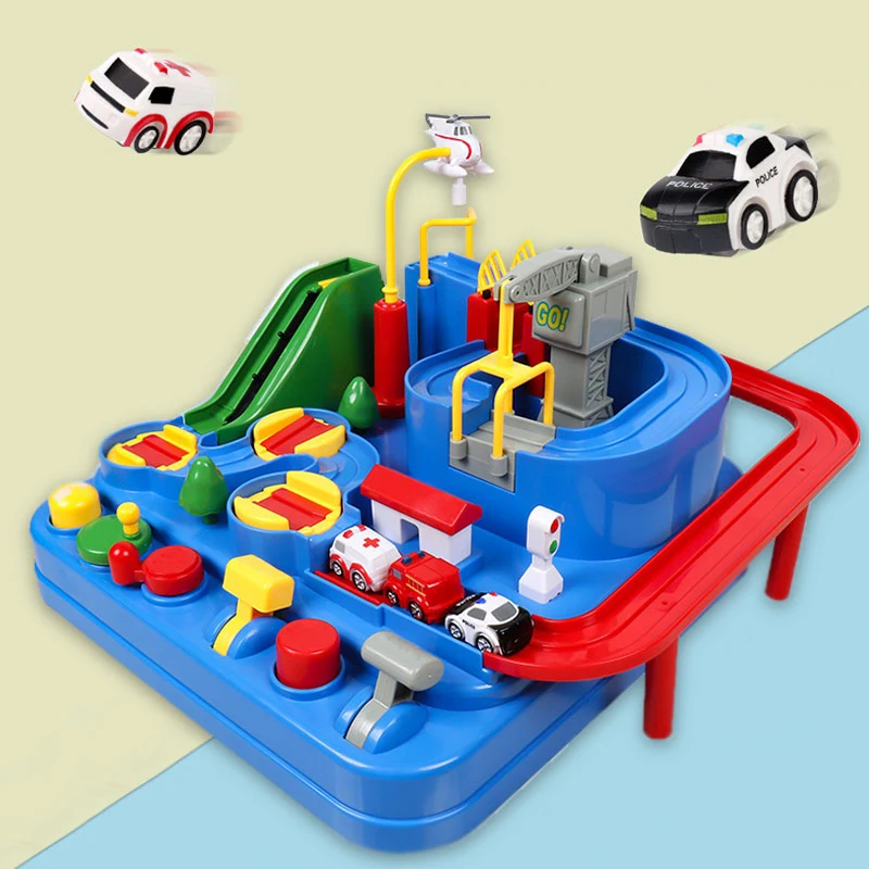 Automobiliai Vaikams Lenktynių Geležinkelių Automobilio Modelį Žaislai Vaikams nuo 2 iki 4 Metų Lenktynių Švietimo Žaislas Berniukams Nuotykių Žaidimas Kelio Dovana