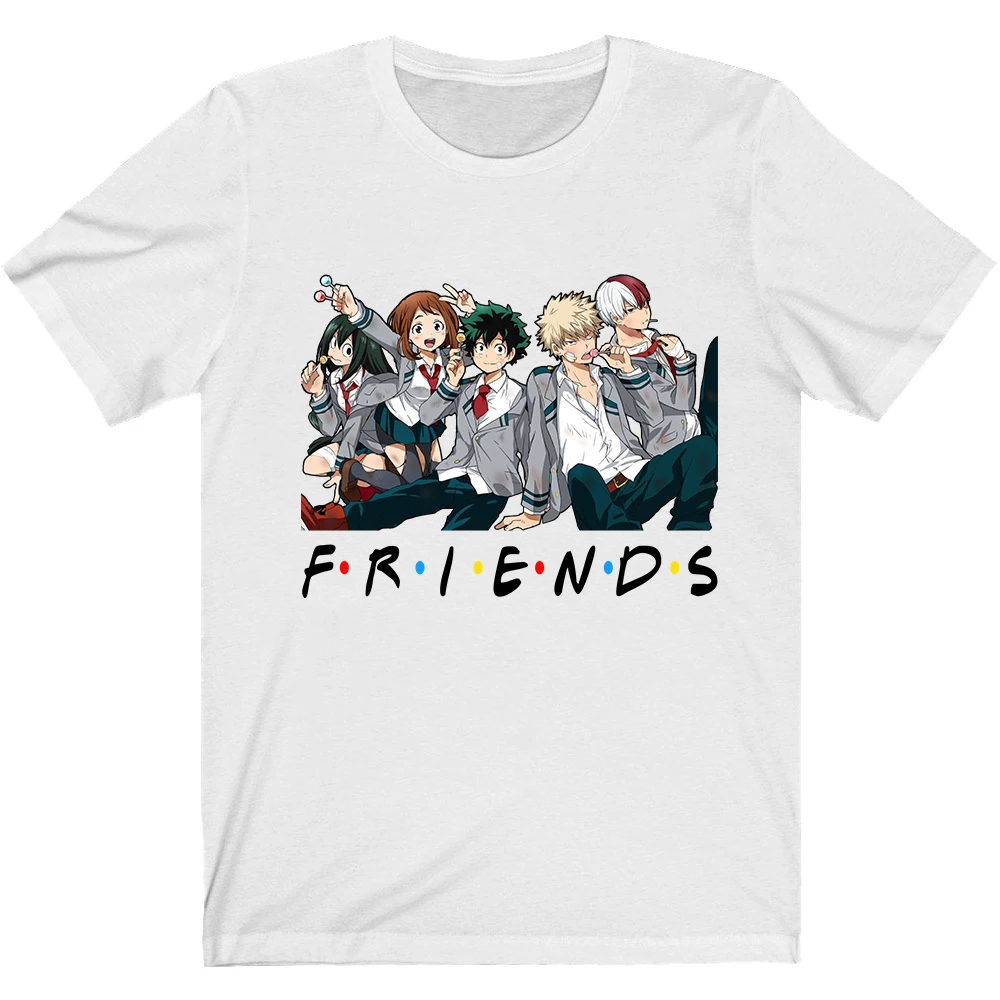 Japonų Anime Boku No Herojus Mokslo Draugai Marškinėliai Moterims T-shirt