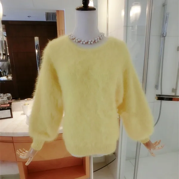 2020 Moterims Megztiniai ir puloveriai Žibintų rankovėmis Grynas Kašmyro Audinių Megzti Megztinis ponios megztinis nemokamas pristatymas JN027