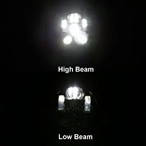 LED 5.75 5 3/4 Motociklo Projektoriaus Lemputė, priekinis žibintas Healamp 12V DC DOT E9 variklinių motociklas