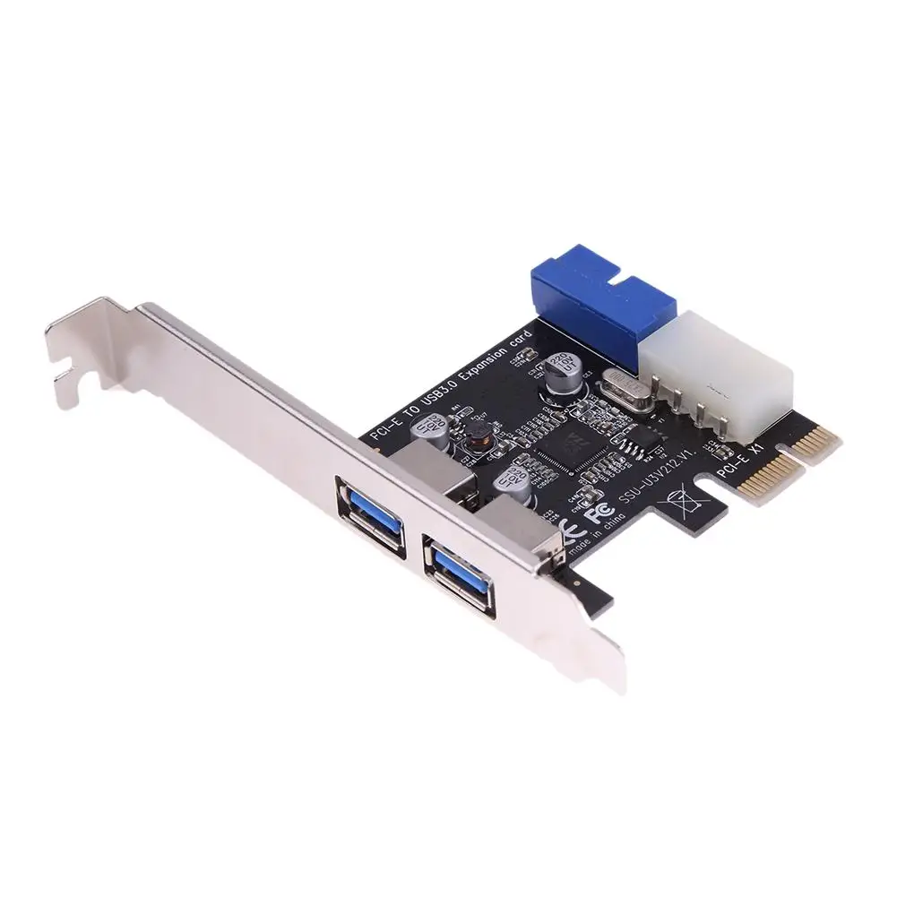 Išorės 2Port USB3.0 + Vidaus 19Pin Antraštė PCIe Card 4Pin IDE Maitinimo Jungtis Bitcoin Litecoin Už BTC Kasyba