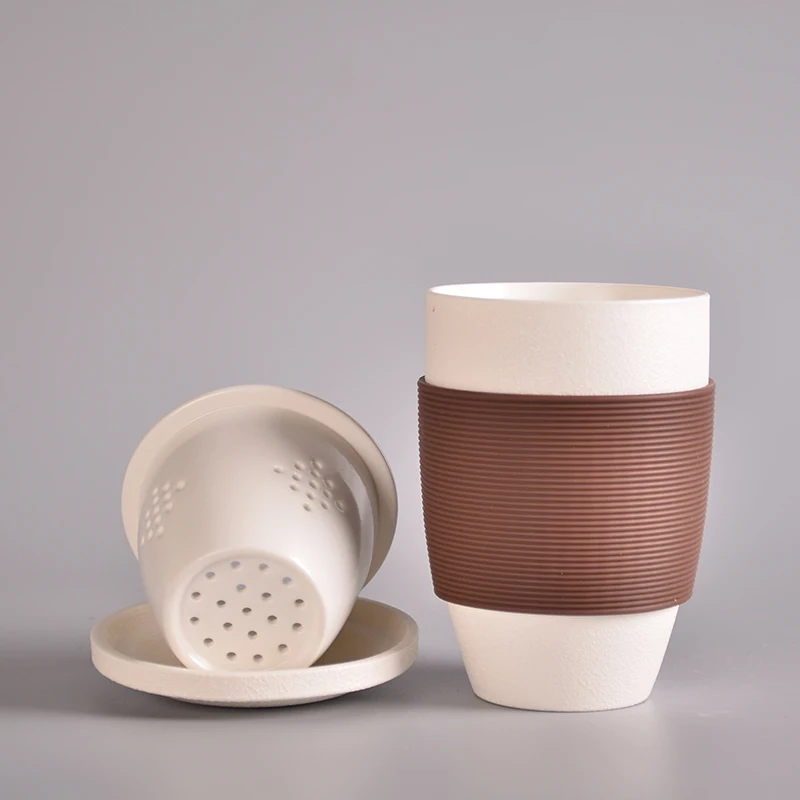 TANGPIN japonų keramikos arbatos puodeliai patys puodeliai keramikos arbatinukas su filtrais, nešiojamų kelionių arbatos rinkinys
