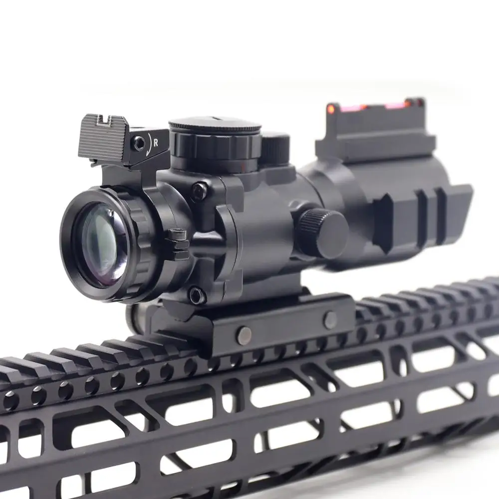 Aplus 4x32 Riflescope 20mm Suderinta Reflex Kompaktiškas taikymo Sritis Taktinis Su Optinio Pluošto Akyse Raudona/Mėlyna/Žalia Medžioklės didinamasis stiklas