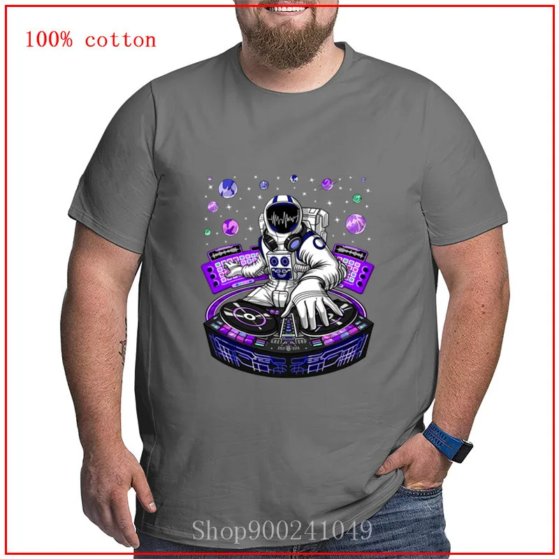 2020 Astronautas Muzikos DJ marškinėliai vyrams trumpomis rankovėmis Patogūs Visi Medvilnė Tee Juokinga Karšto Pardavimo Trumpas Rankovės medvilnė Tee Vasaros Viršūnes
