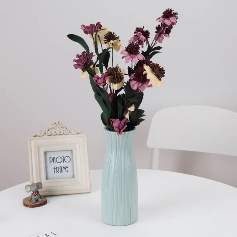 Naujai Vaza, Modernus Minimalistinio Balta Rausva Pilka Puošyba, Gėlių Vaza Aranžuotojas Namų Vazos Krepšelį Gėlių Vazos Apdaila