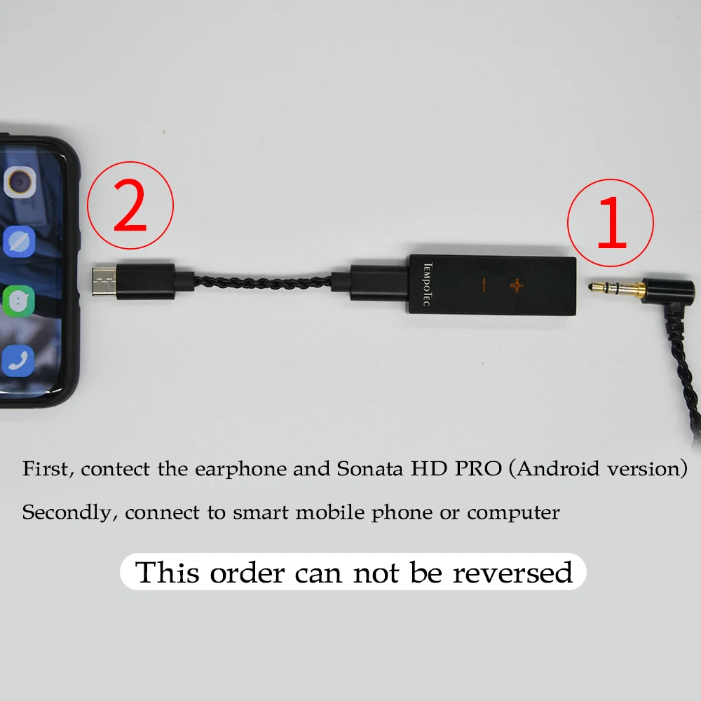 Stiprintuvų Ausinių Stiprintuvo,TempoTec Sonata HD PRO (Android/VNT), USB, C Tipo 3,5 mm Adapteris VPK Nešiojamieji Audio Out,HiFi Dekodavimas