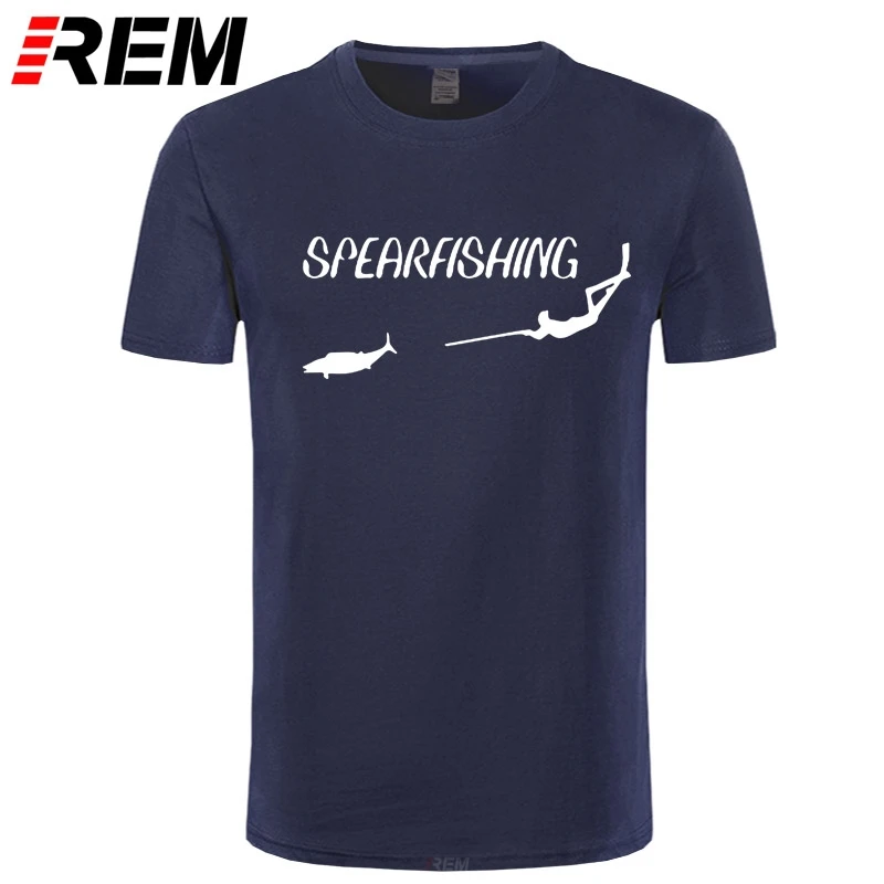 REM Naujas Sperfishing Fridaivingu Spearfish Print T-shirt Vyrai, O-Kaklo marškinėliai trumpomis Rankovėmis Marškinėliai Atsitiktinis Marškinėlius Tee Viršūnės