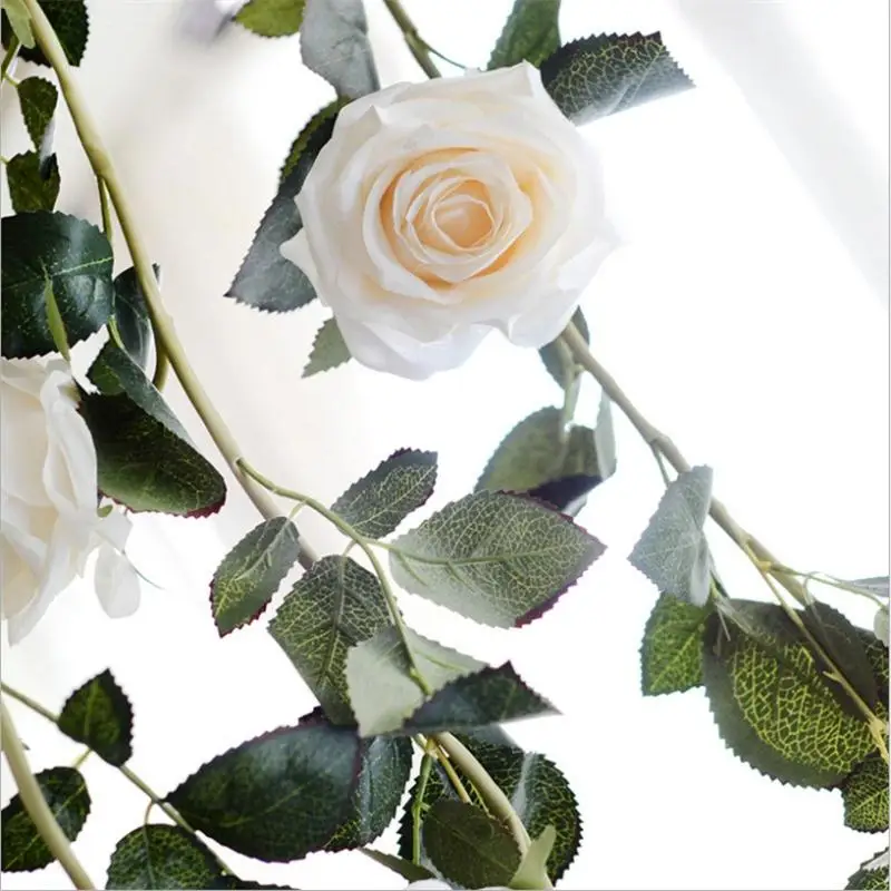 180cm Aukštos Kokybės Ivy Šilko Rožių Vynuogių Dirbtinės Gėlės, žali Lapai partijų Vestuvių Dekoravimas Amatų Namų Dekoro Prekių