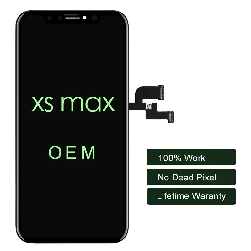 3 VNT iphone XS Max LCD Ekranas Tianma OLED OEM Mobiliojo Telefono Ekrane skaitmeninis keitiklis iphone LCD Asamblėjos Juoda Su Įrankiais