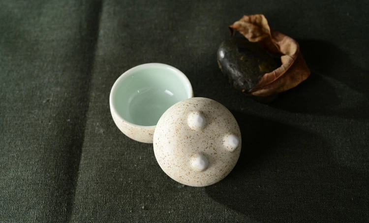 Modeliavimo unikalus Grubus keramikos Būgno tipo arbatos puodelio,Aukščiausios Klasės Kinų Porceliano TeaCup,keramikos arbatos rinkinys Puer taurės rinkinys