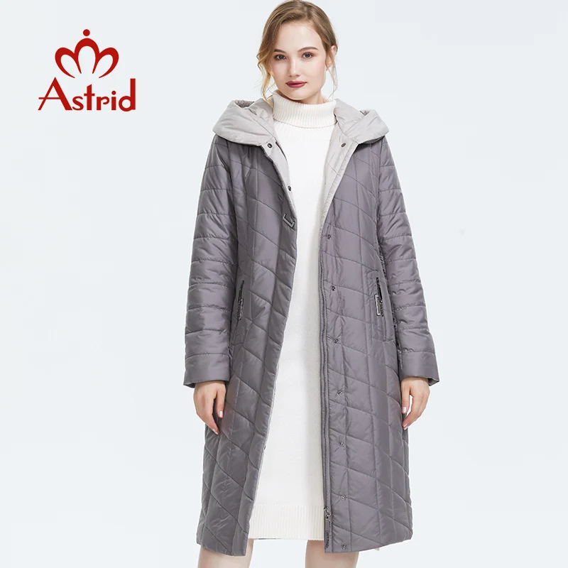 Astrid 2019 Žiemos naujas atvykimo žemyn striukė moterims, viršutiniai drabužiai aukštos kokybės laisvus drabužius, su gobtuvu žiemos paltai moterims AM-2674