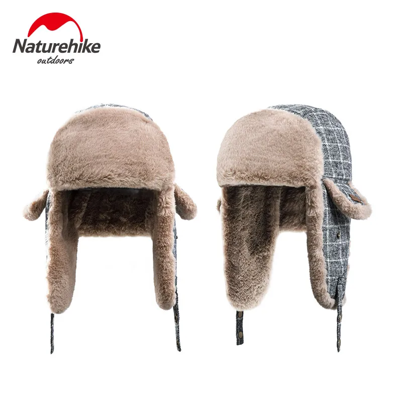 Naturehike 2018 Naujas Žiemos Vilnonių Skrybėlę, Ausų Apsaugos Šiltas Dangtelis Vėjo Ushanka Trapper Skrybėlės Šaltas Oras Medžioklės Pėsčiųjų Lipti
