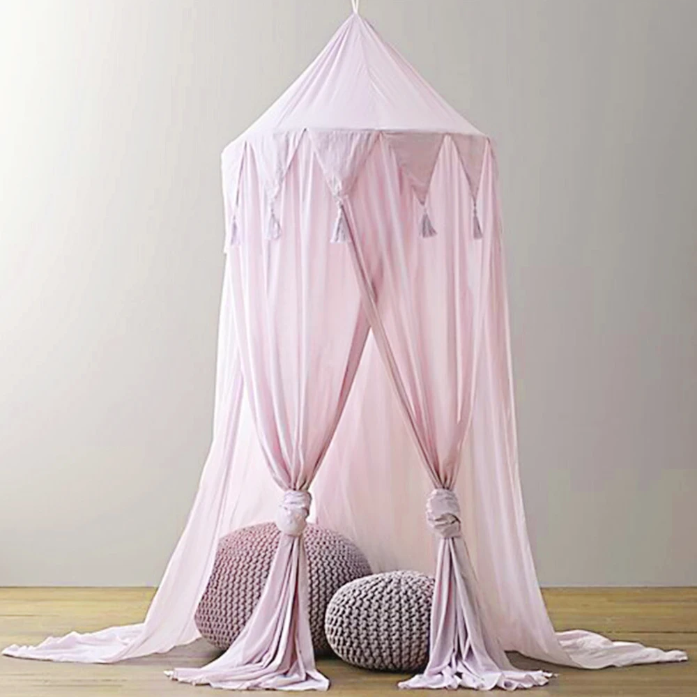 1PC Romantiška Pakabinti Dome tinkleliai nuo vabzdžių Lovos Baldakimu Šiaurės Stiliaus Šifono Vaikų Lova tinkleliai nuo vabzdžių Namų Tekstilės Kambario Apdaila