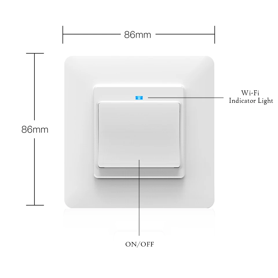 WiFi DE ES Smart Mygtukas Jungiklis 2-Way Multi-control 1/2/3 Gauja Nuimamas Smart Gyvenimo Tuya programa veikia su Alexa 