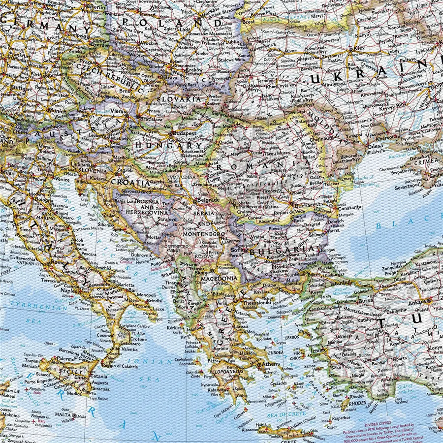 Derliaus Europos Žemėlapyje Plakatas Retro Sienos Lipdukas Fonai Vaizdas Namų Puošybai Baras, Kavinė, Užeiga Išskirtinį Dizainą Tapyba