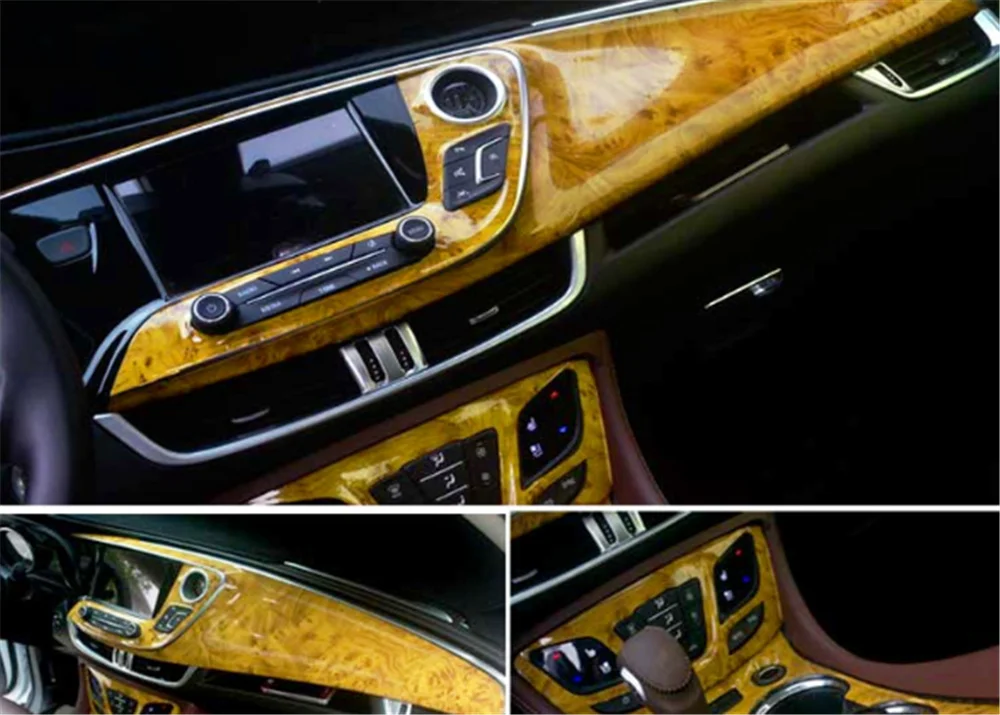 Automobilio salono kino medienos tekstūros popieriaus spalva ryškiai paviršiaus konsolės BMW E46 E39 E38 E90 E60 E36 F30 F30
