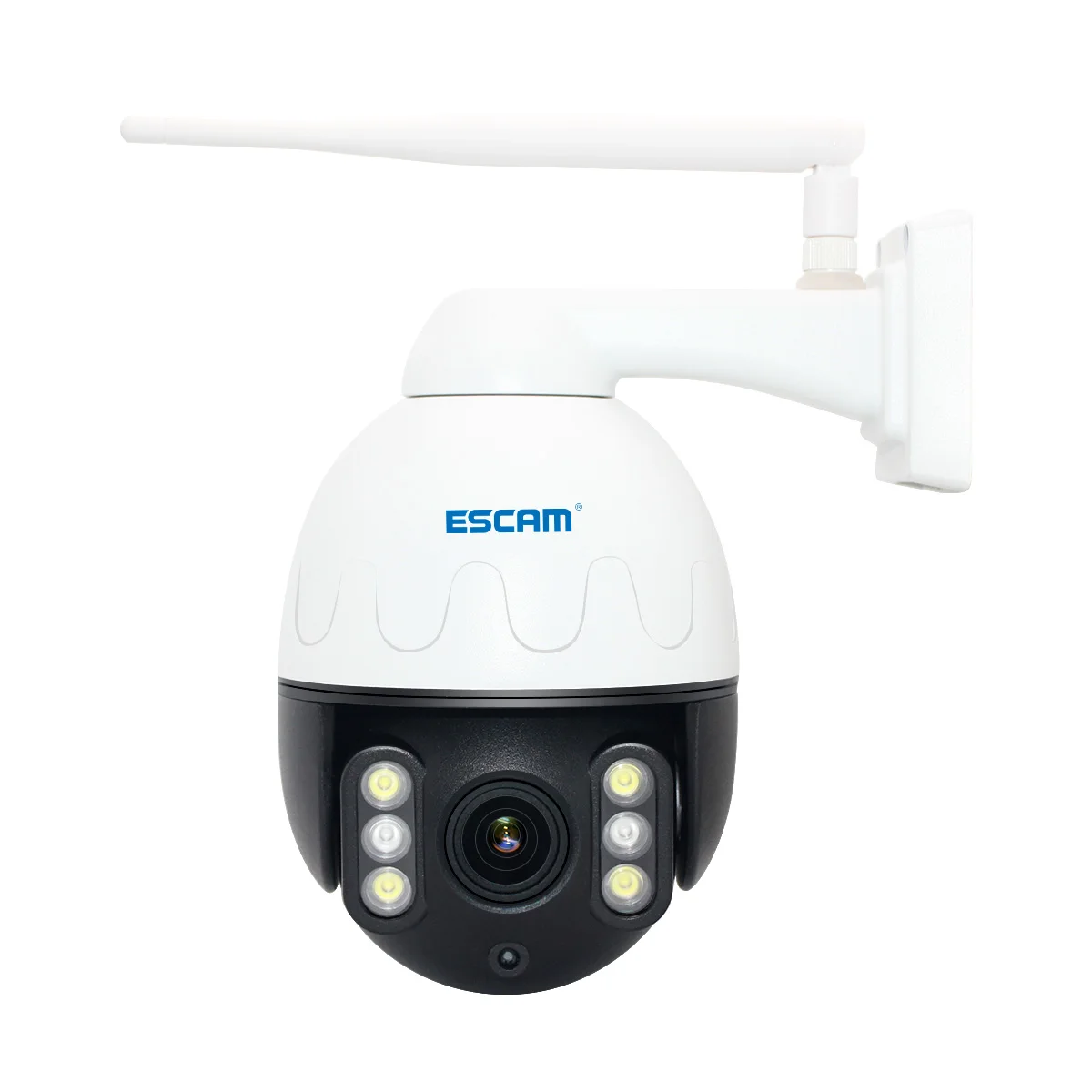 ESCAM Q5068 H. 265 5MP Pan/Tilt/4X Zoom WiFi Vandeniui IP Kameros Palaikymo ONVIF dvipusis Ryšys Naktinis Matymas su metaliniu korpusu