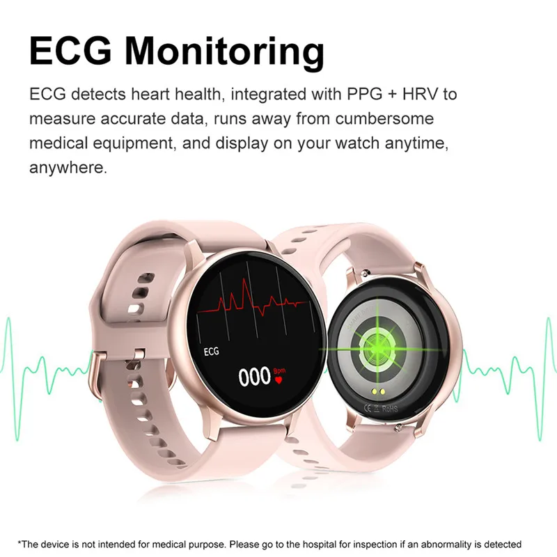 Smart Žiūrėti DT88Pro Fitness Tracker Moterų Nešiojami Prietaisai IP68 Smartwatch DT88 Pro Širdies ritmo EKG Laikrodis Smart Apyrankė