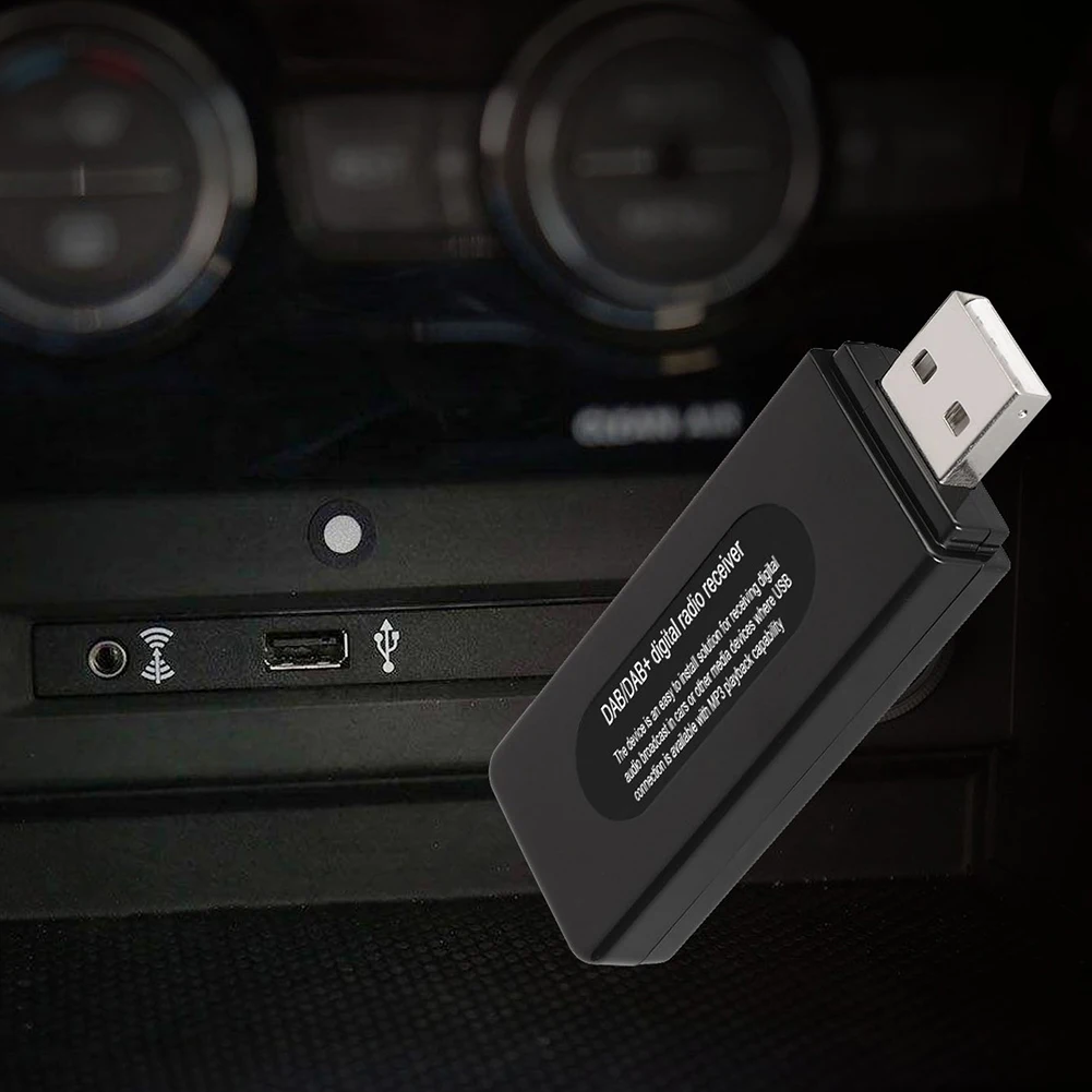 USB Prievadas Automobilio Led Skaitmeniniai, Garsiakalbis, DAB Adapteris RDS Nešiojamasis Radijo Imtuvas Mini U Disko Universalus Su Antenos Vietos Paieška